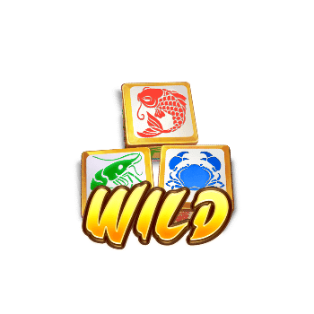 - รูปสัญลักษณ์ WILD เกม Win Win Fish Prawn Crab