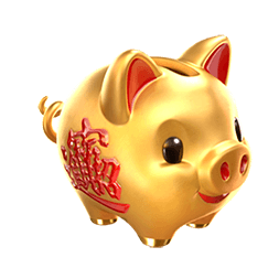 - สัญลักษณ์พิเศษ กระปุกหมูออมสินสีทอง เกม Piggy Gold