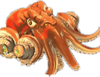 - รูปสัญลักษณ์ BIG SQUID เกม Happy Fishing